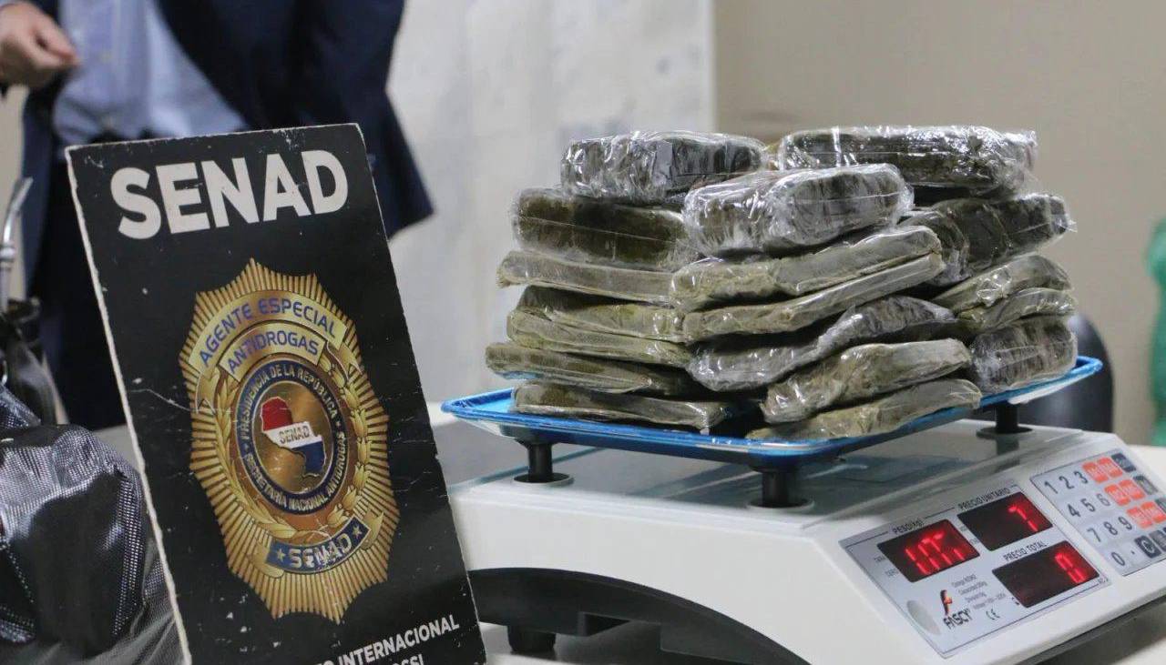 Incautan en Paraguay 5,2 toneladas de marihuana en una zona rural fronteriza con Brasil