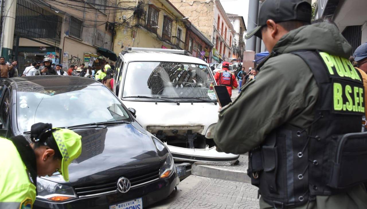 La Paz: Una de las mujeres que fue atropellada por un minibús está en terapia intensiva y su estado es crítico