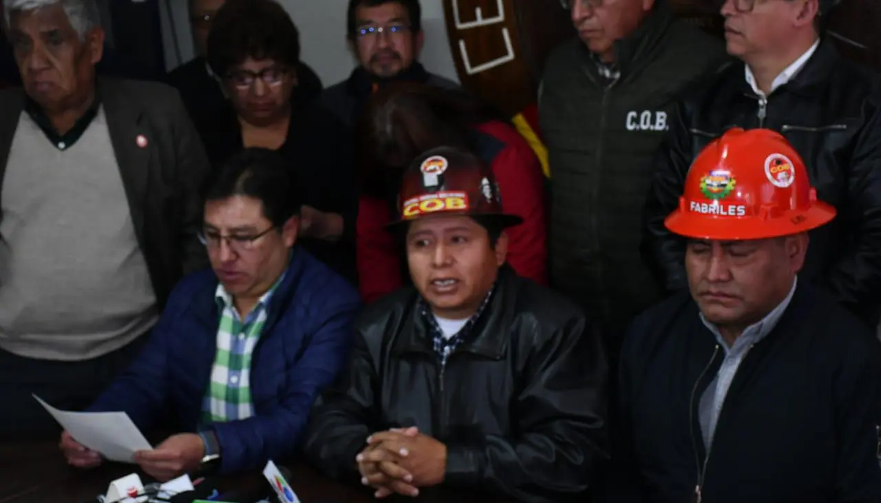 COB culpa a Evo por las muertes, dice que bloqueadores son parte del “crimen organizado” y exige a órganos del Estado garantizar elecciones