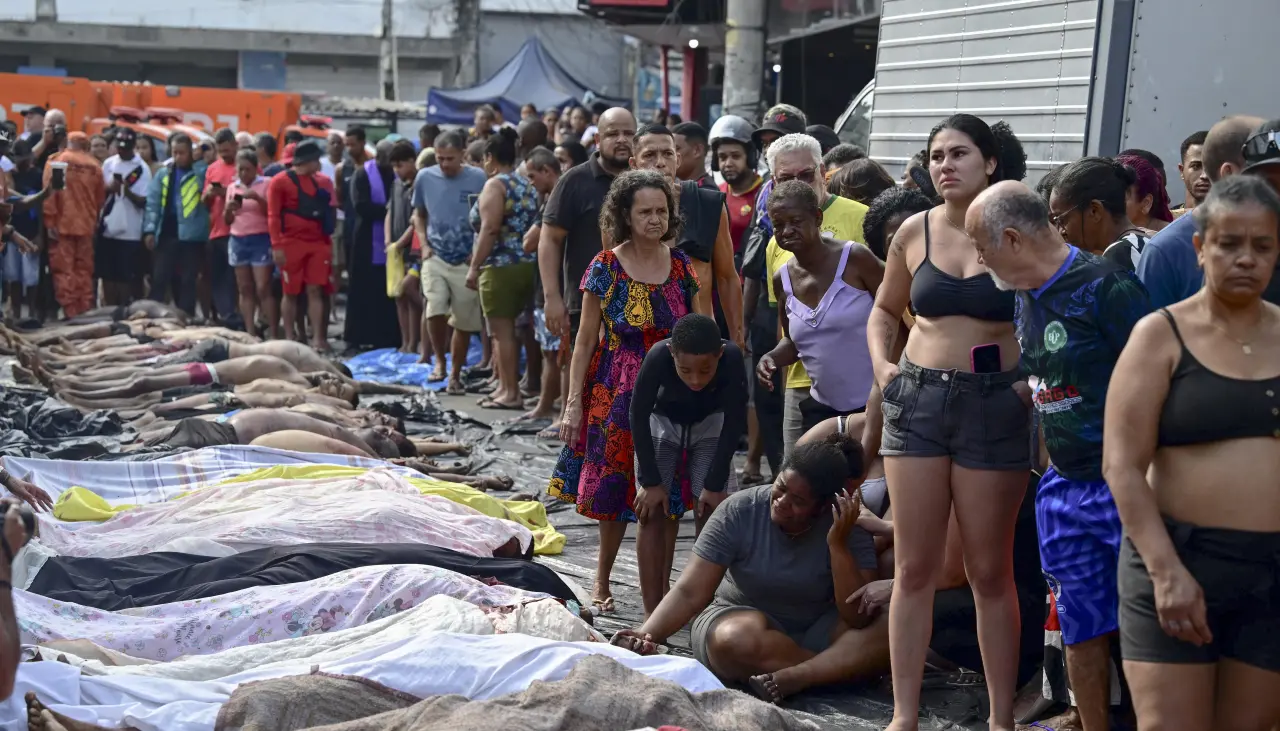 Sube a más de 120 la cifra de muertos en Río de Janeiro tras megaoperativo contra el narcotráfico