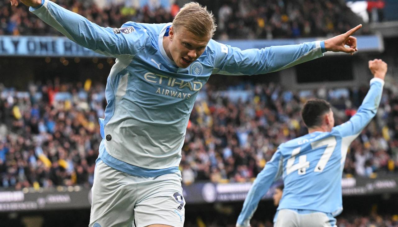 Erling Haaland firma ante el Ipswich otro doblete y el City vuela en la Premier League