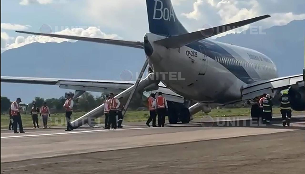 Naabol: Operaciones aéreas se suspendieron por 90 minutos tras incidente del avión de BoA en el aeropuerto de Cochabamba