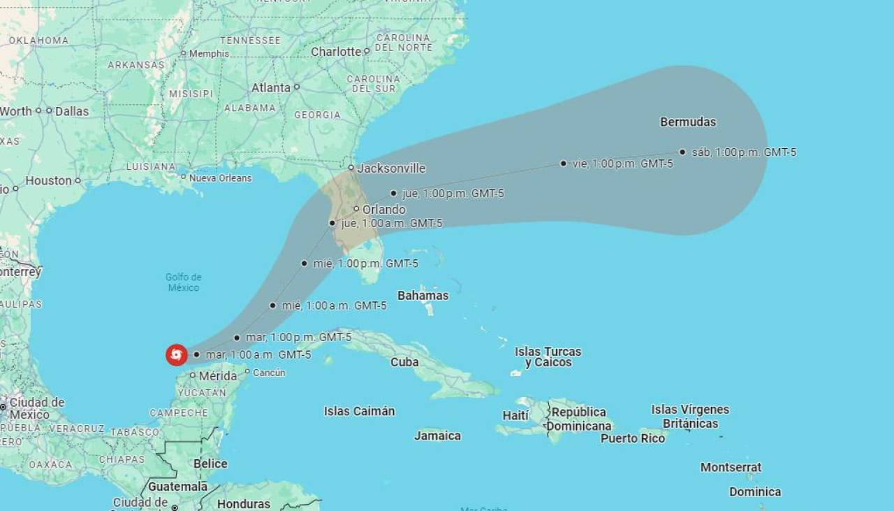 Milton se convierte en huracán de máxima categoría y México alerta de posible impacto en Yucatán