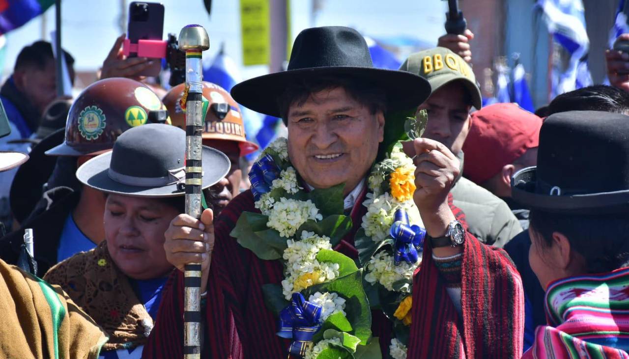 El Alto: Evo llama “dictadura” al Gobierno de Arce y dice que es “una vergüenza” que el país dependa de la deuda externa