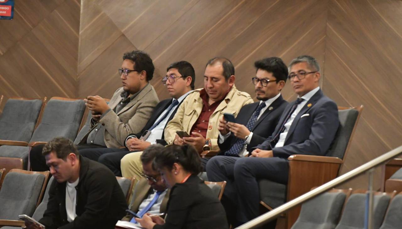 Tres ministros y un viceministro presenciaron la interpelación a Medinaceli en el pleno del Legislativo
