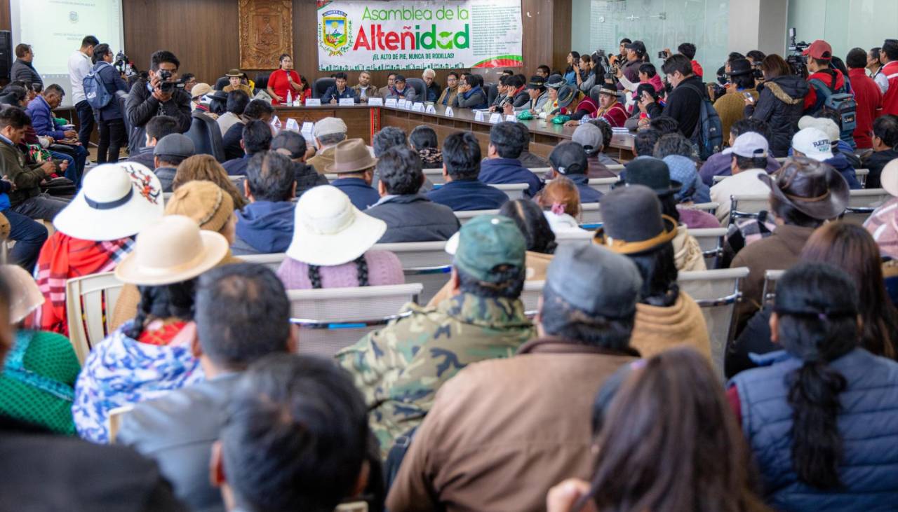 Censo: Asamblea de la Alteñidad analizará este jueves las respuestas del INE, pero Arandia no fue invitado 