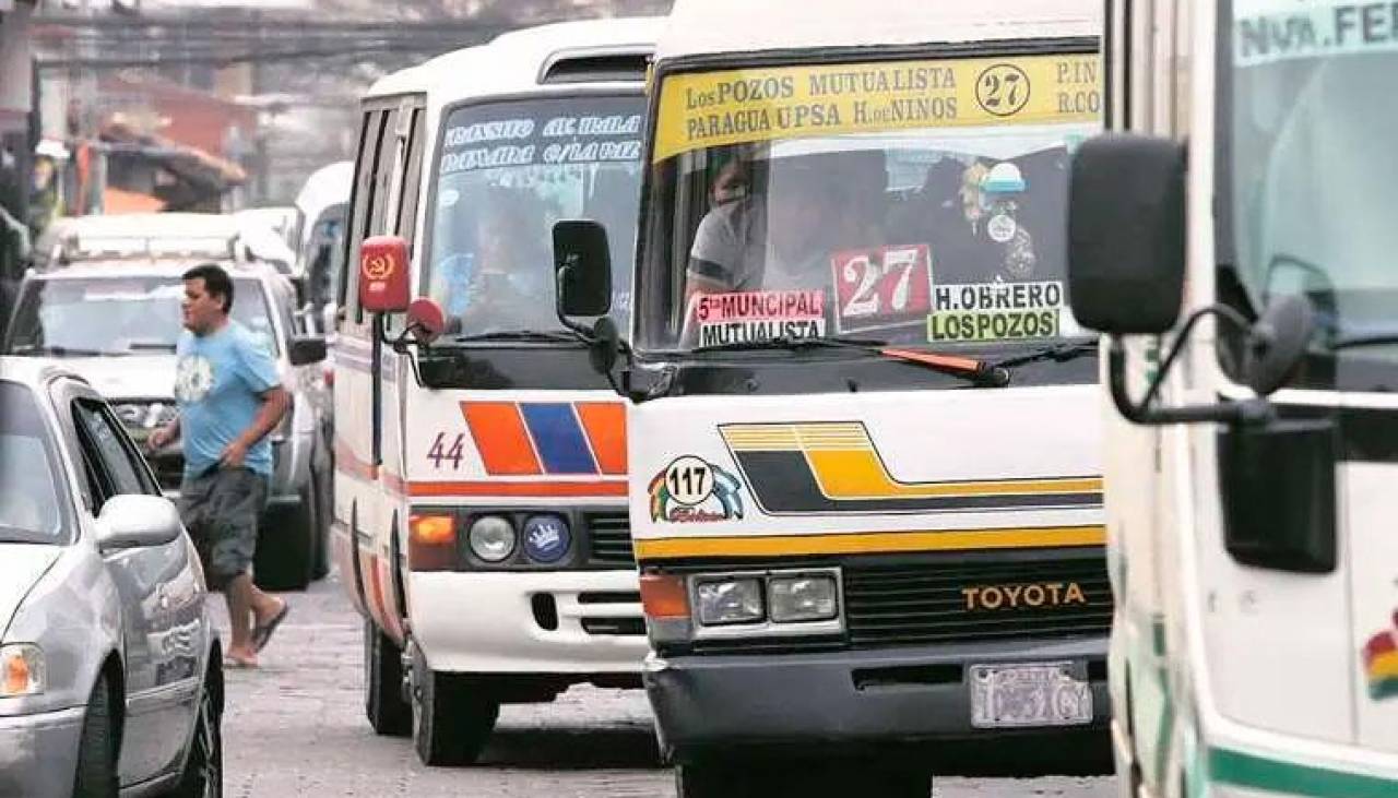 Censo: Transporte público confirma que acatará paro cívico este viernes 6 de septiembre en Santa Cruz