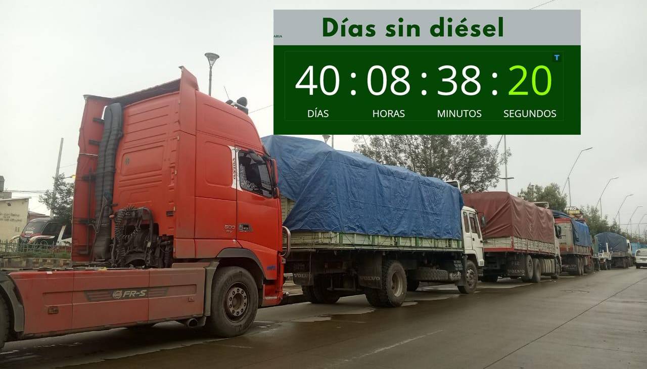 “40 días sin diésel”: Sectores productivos alertan de riesgos en la seguridad alimentaria de Bolivia para el próximo año