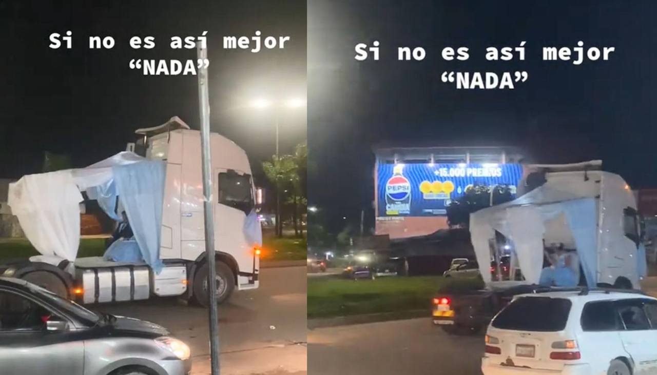 Pareja de recién casados sorprende al transportarse en la parte trasera de un camión 