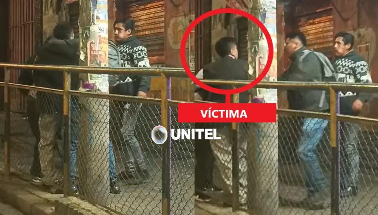 Video: Un hombre es golpeado y asaltado por tres delincuentes en pleno centro de La Paz 