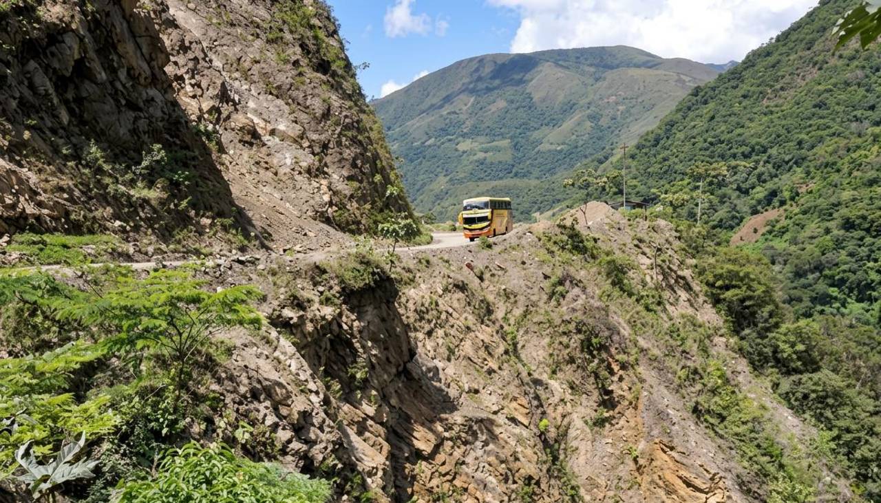 En menos de 24 horas, un segundo minibús se embarranca en los Yungas y deja tres fallecidos y ocho heridos