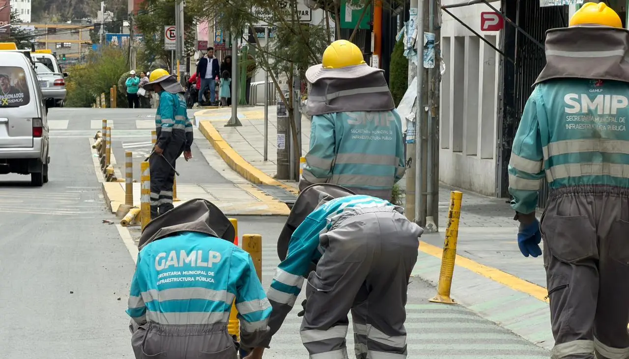 La Paz: A poco del cambio de gestión, trasladan la ciclovía a otro sector de la zona sur
