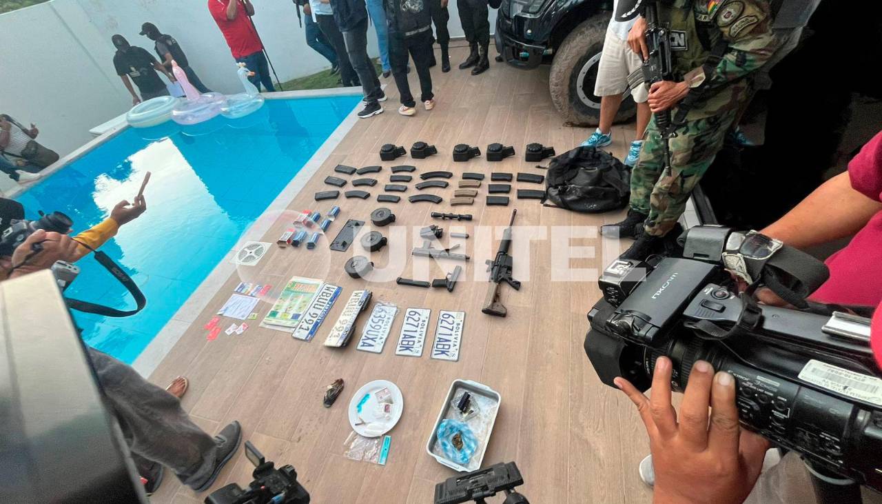 Operativos tras captura de Marset: Hallan armas y drogas en una casa en el Urubó 