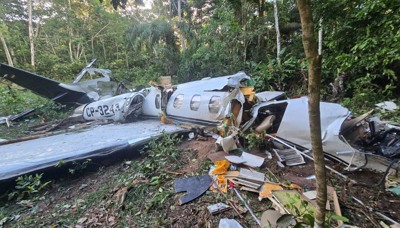 Tripulantes del avión siniestrado en el Tipnis se encontraban en una zona de difícil acceso, según el reporte