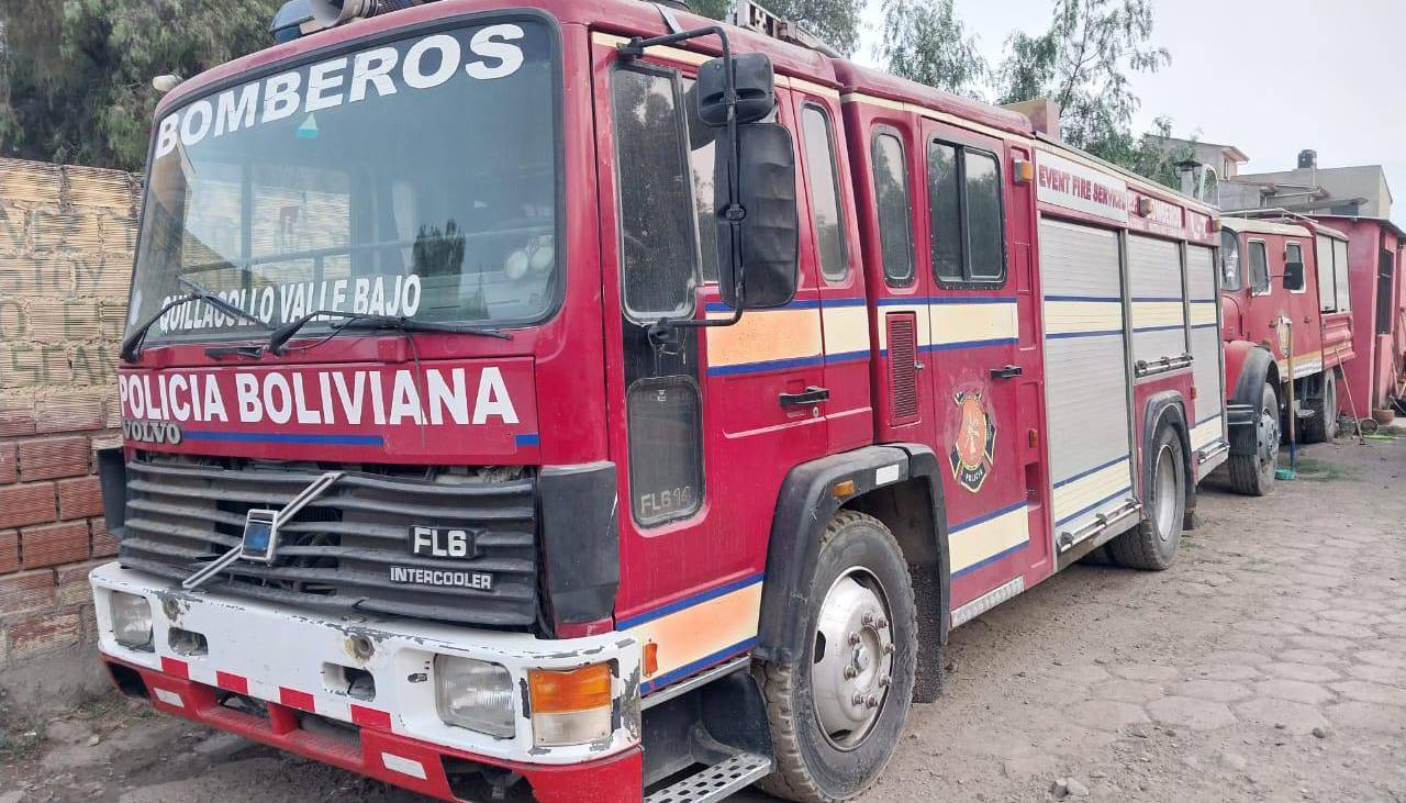 El único carro bombero de Quillacollo no funciona desde el pasado mes, además se requiere de indumentaria