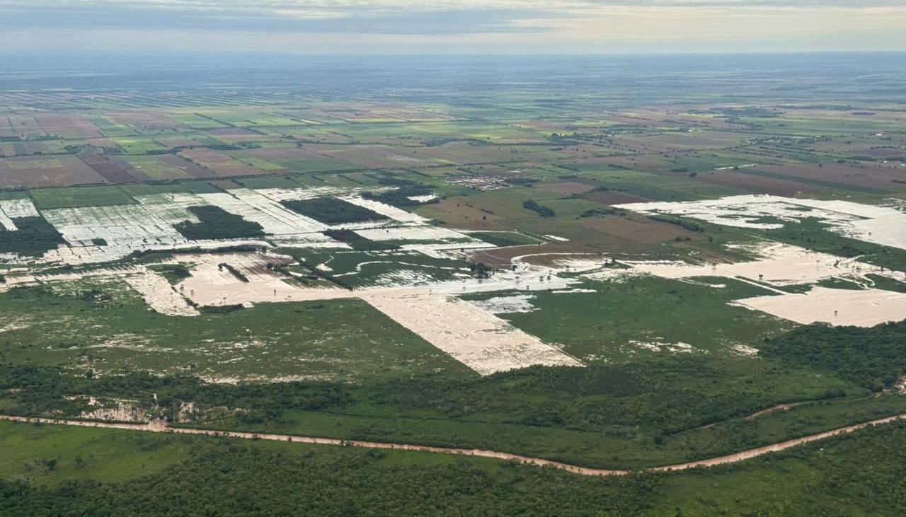 Riadas inundaron al menos 6.000 hectáreas de soya en el norte cruceño y el temor no cesa entre pequeños productores