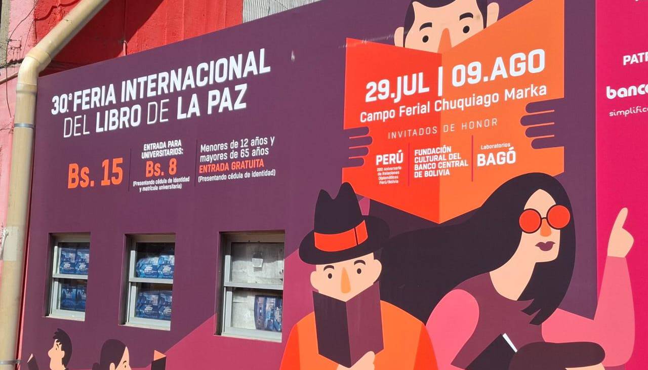 La Feria Internacional del Libro La Paz abre sus puertas este 29 de julio 