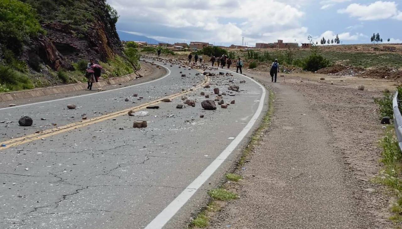 Evistas anuncian que retomarán los bloqueos en carreteras de Potosí desde este lunes