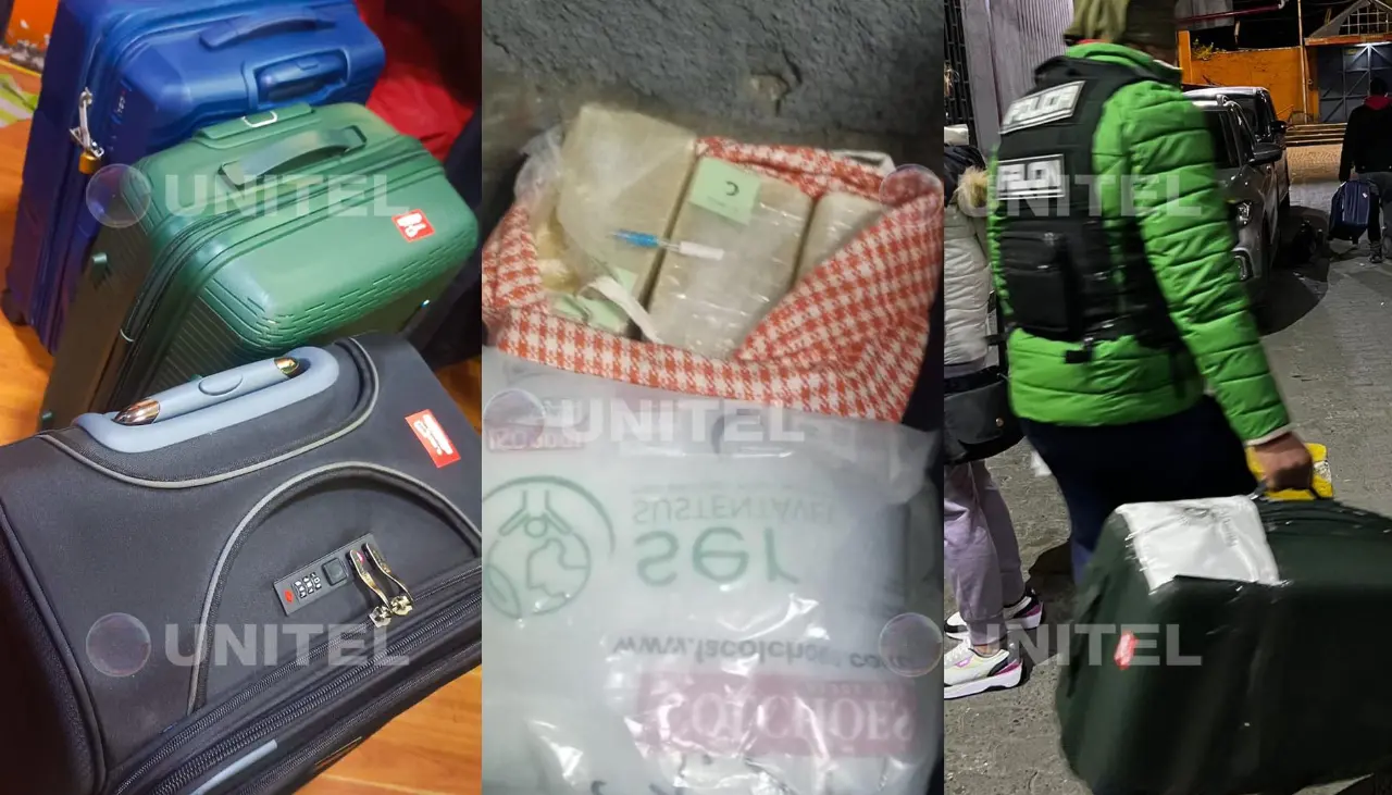 Hallan ‘narcomaletas’ abandonadas en la Terminal de Buses La Paz