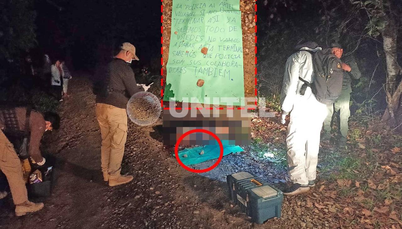 Sicarios dejan una nota junto al cuerpo del hombre acribillado en el trópico, ¿qué dice?