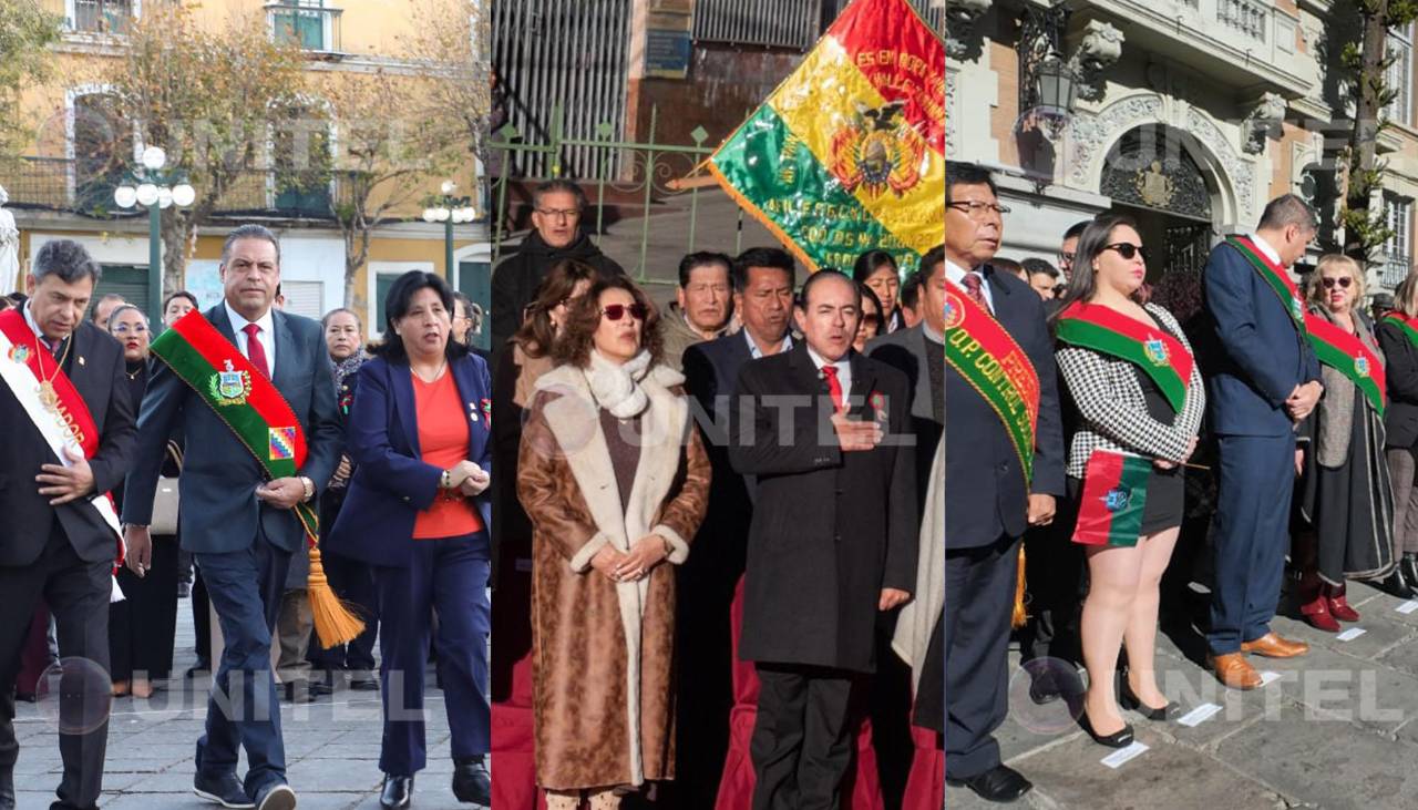 Tres actos por las Fiestas Julias: Gobernación, Alcaldía y Concejo de La Paz realizaron actividades por separado