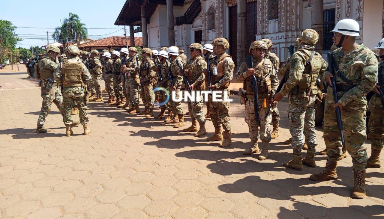 Militares y drones se desplazan en San Ignacio de Velasco ante ola de crímenes 