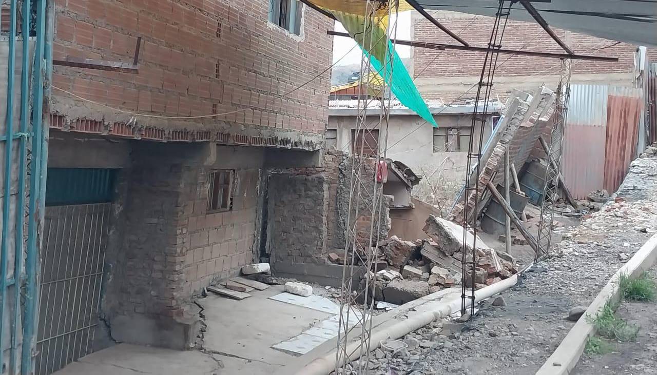 Lluvias intensas: Crece la preocupación por hundimientos y rajaduras en viviendas de Cochabamba