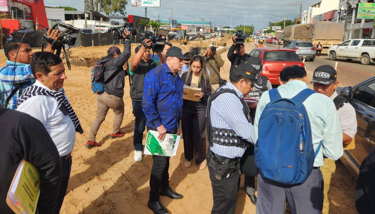 Fiscalía y Policía inspeccionan viaducto de la doble Vía a La Guardia; Jhonny participa del proceso