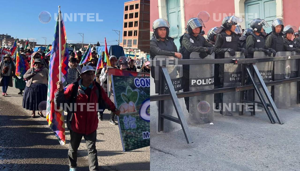 La marcha evista ya está en El Alto y se dispone a ingresar a La Paz; la Policía cerca el centro del poder político de Bolivia