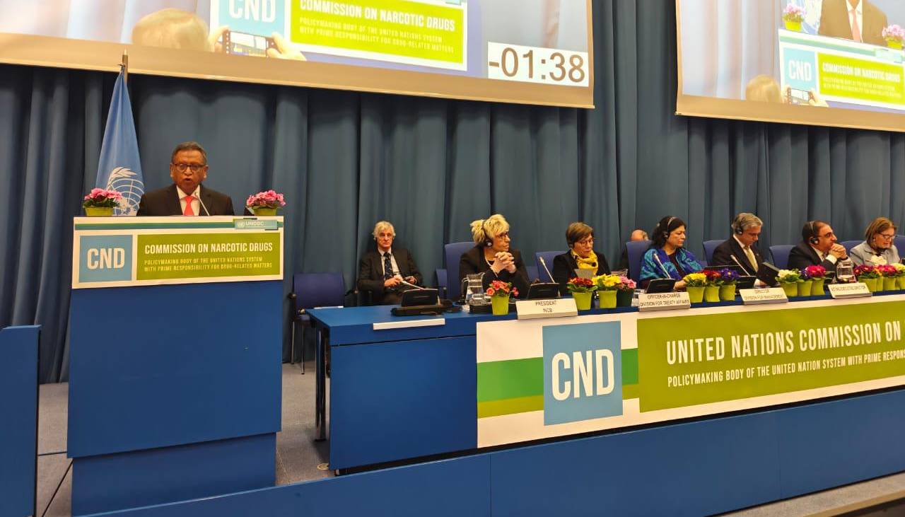 Ministro Oviedo y dos viceministros participan de la Comisión de Estupefacientes de las Naciones Unidas en Viena