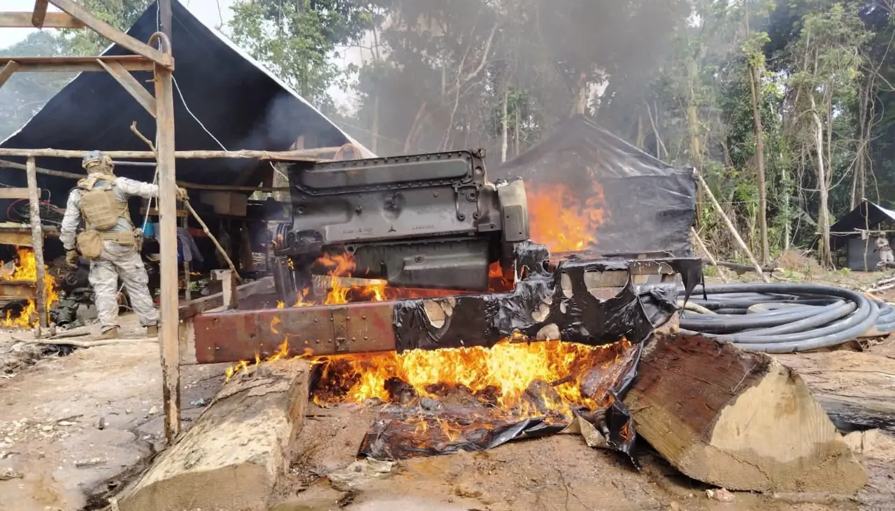 Beni: Caen 10 extranjeros en flagrancia por actividad minera ilegal en el cerro San Simón