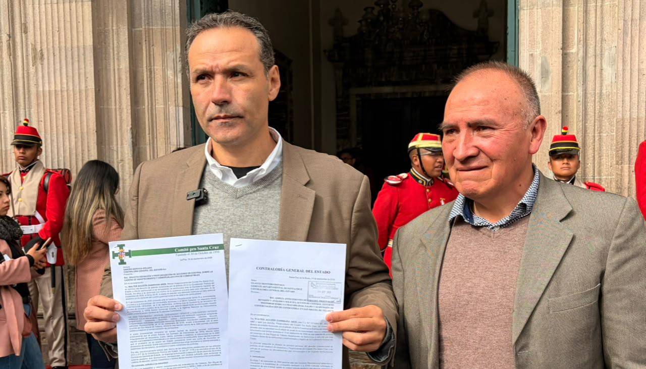 Cívico cruceño llega a La Paz para denunciar en la Contraloría a los “peces gordos” del contrabando de combustibles 