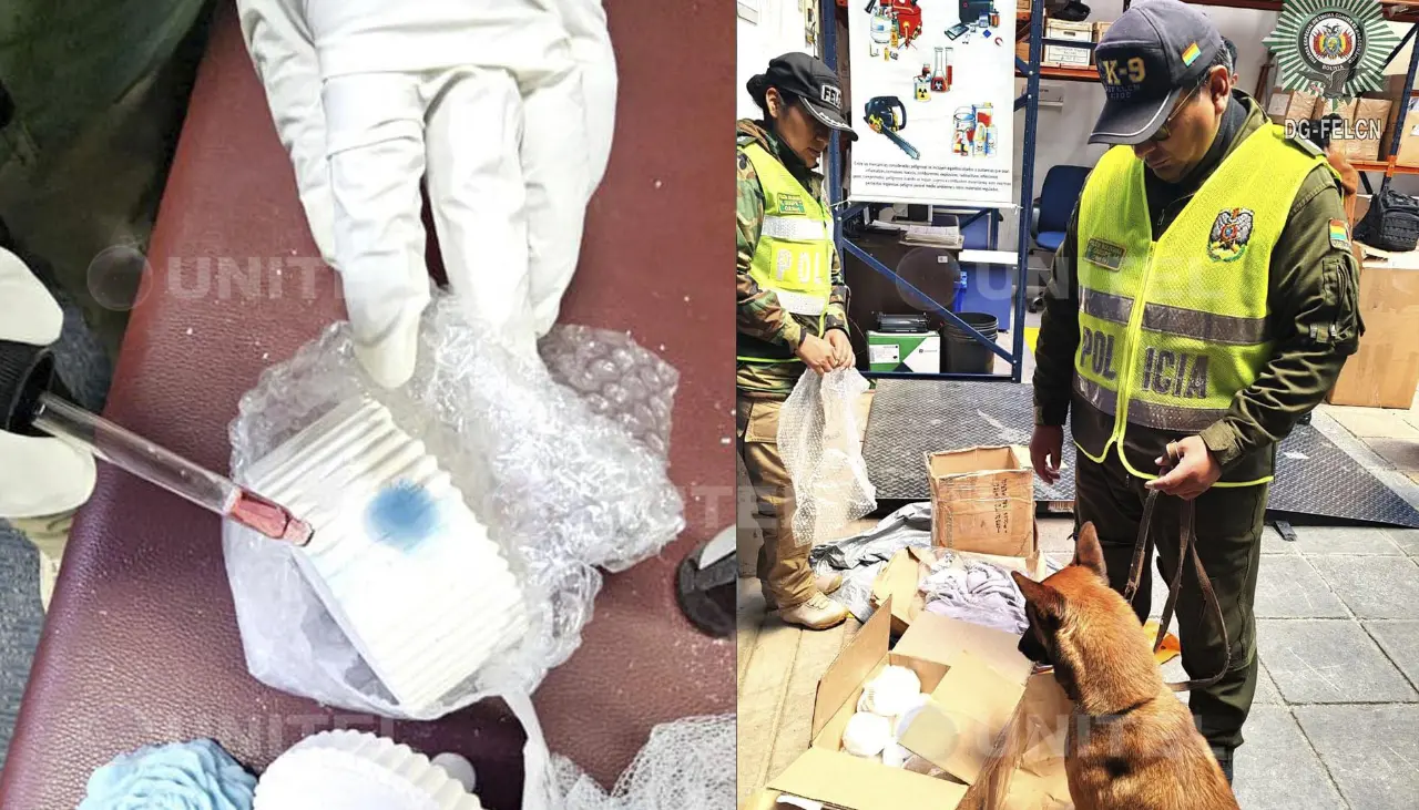 Agente ‘Vlady’ detecta droga en envases de vela que tenían como destino Suecia