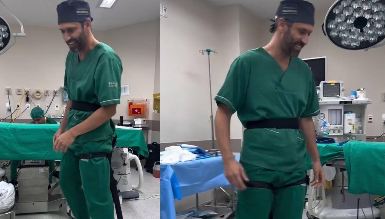 El peculiar asiento de un médico que utiliza durante las cirugías causa furor en redes sociales