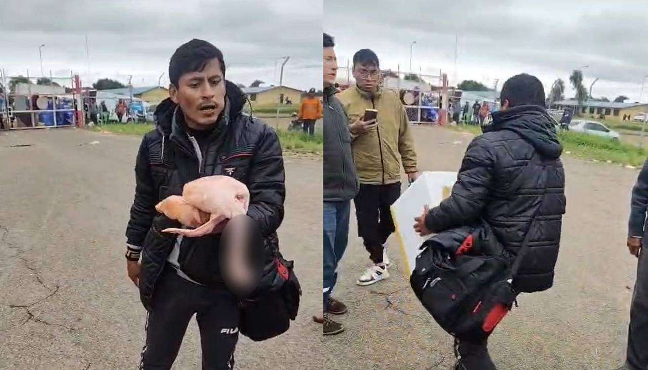 Compró pollo para enviar a su familia en La Paz pero se dañó todo tras días haciendo filas