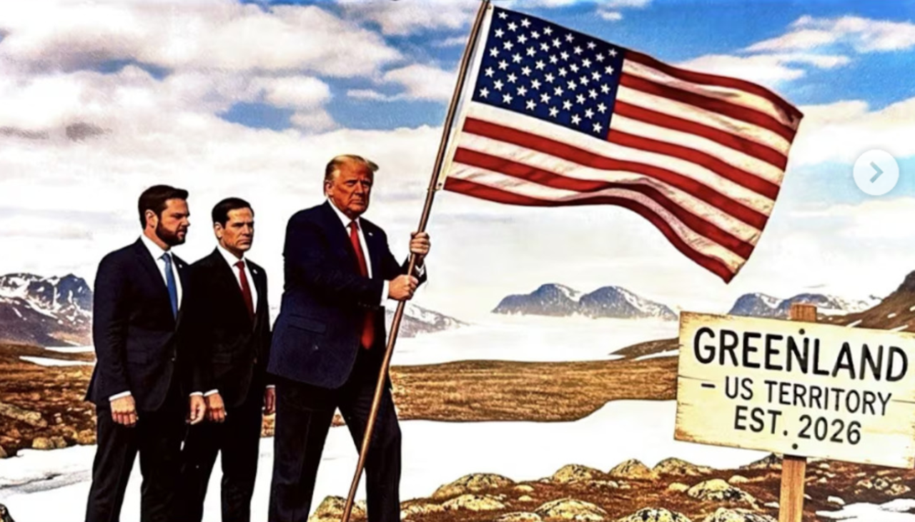 “Groenlandia, territorio de Estados Unidos”: Trump genera polémica al publicar imagen con IA