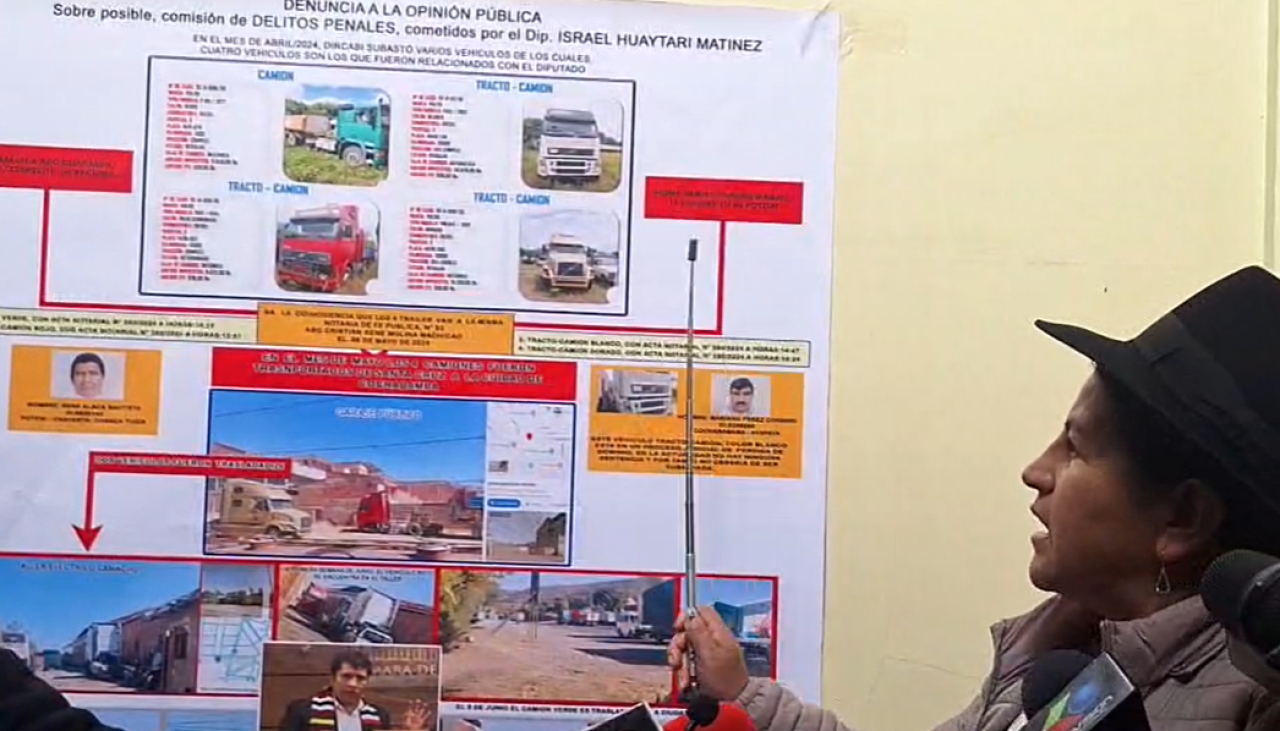 Acusan a Huaytari de uso indebido de bienes del Estado en una adjudicación de cuatro camiones incautados