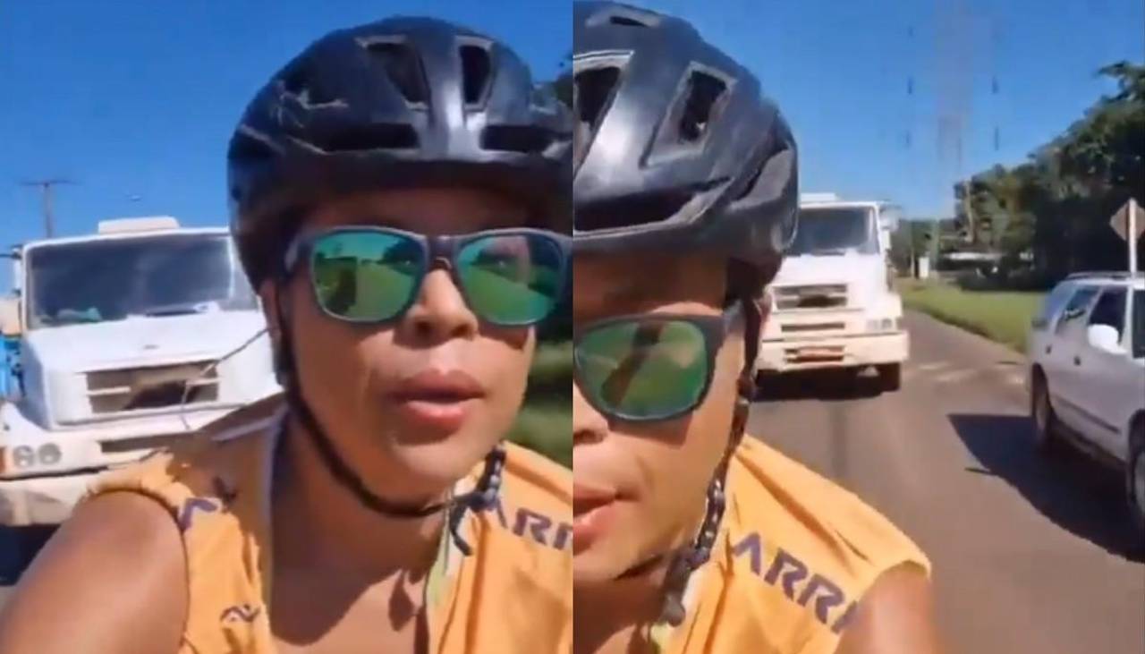 Ciclista grabó el momento exacto en que fue atropellada en Brasil