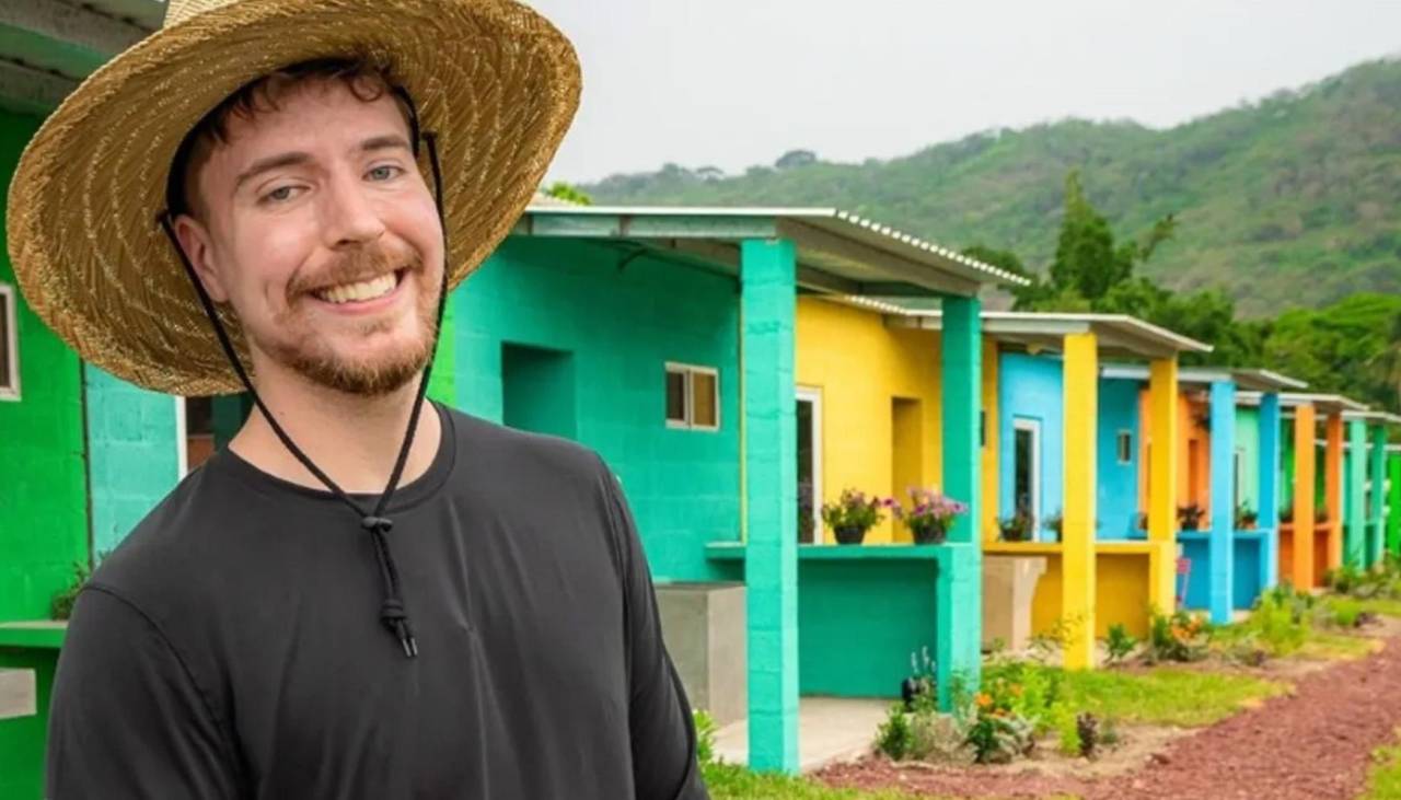 MrBeast lo hace de nuevo: Construyó 100 casas en país de Sudamérica para cambiar la vida de 100 familias