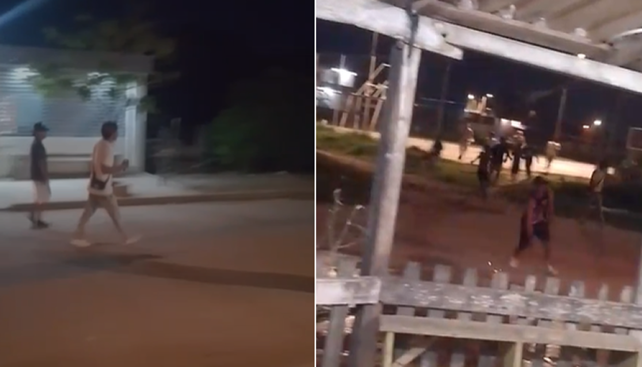 Pelea de pandillas con machetes genera zozobra en la avenida Virgen de Luján