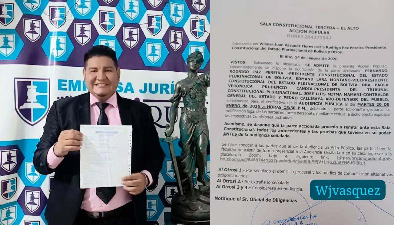 Admiten acción popular contra el DS 5515 y citan a audiencia para este martes, según accionante 