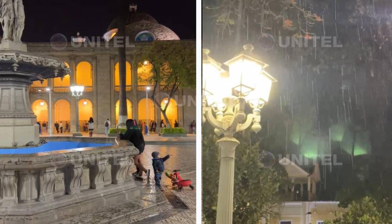 Video: Leve lluvia refresca el centro y otras zonas de la ciudad de Cochabamba