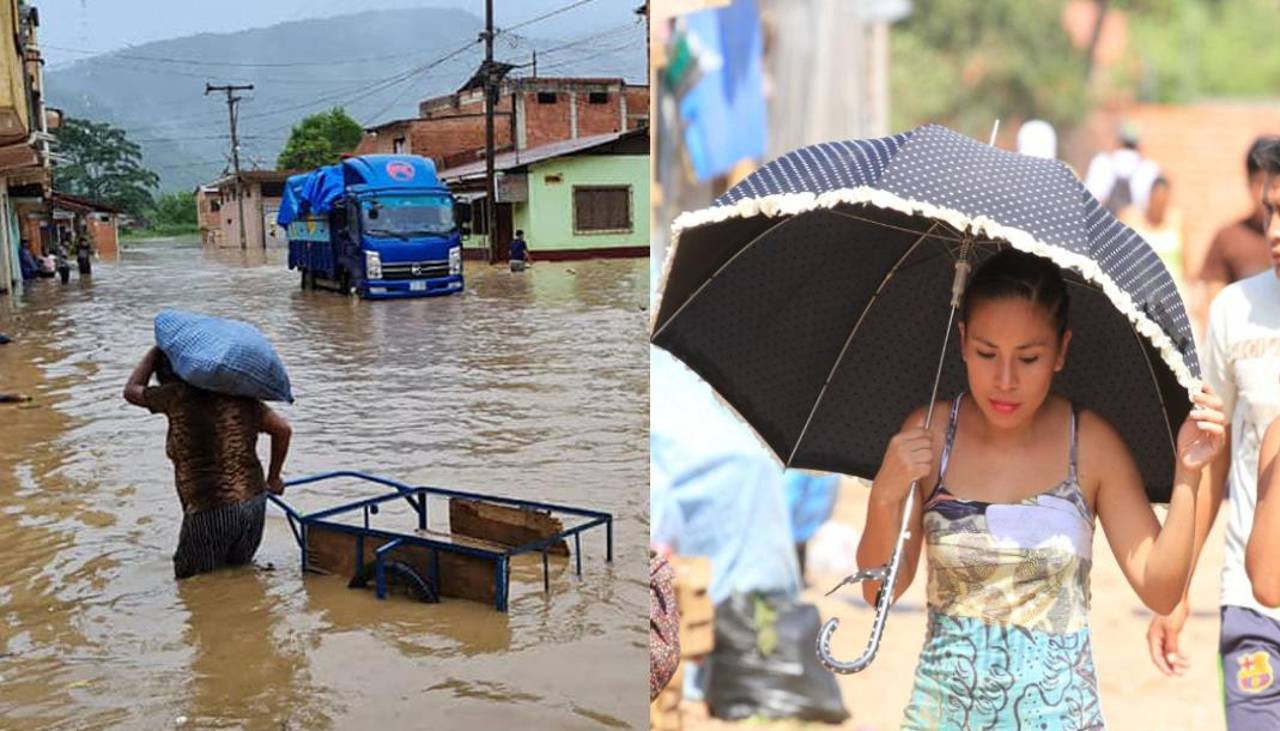 ¿Cómo estará el clima? Pronostican inundaciones en cinco departamentos y altas temperaturas en tres regiones