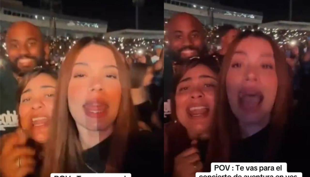 ¡Atrapada! Una joven escapó de su trabajo para ir al concierto de Aventura, pero fue sorprendida por su jefe