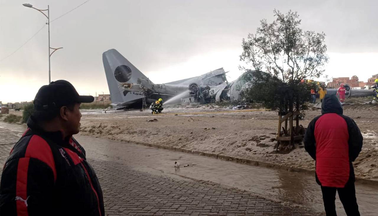 Esto es lo que se sabe del accidente del avión militar en El Alto que dejó muertos y heridos