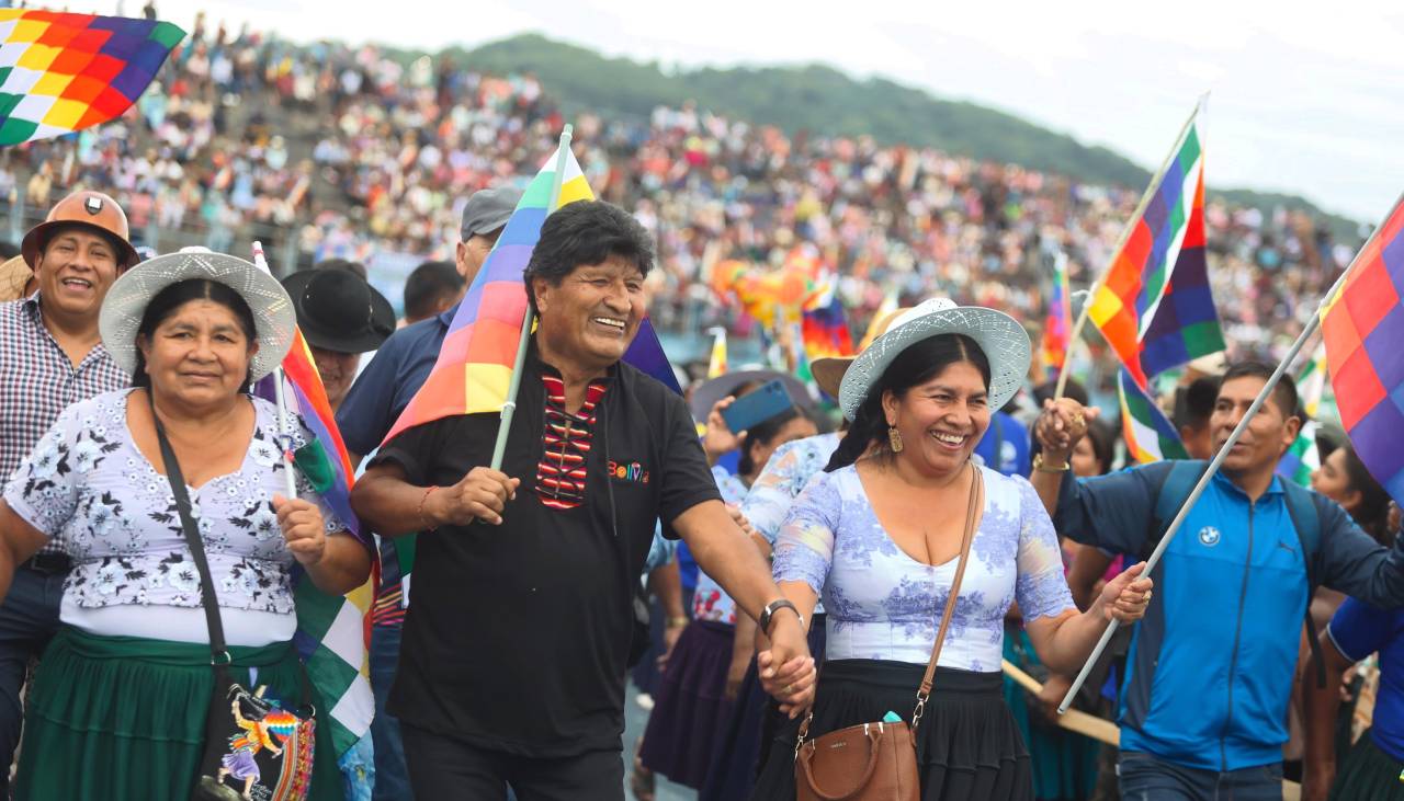 Evo rechaza créditos del BM y del FMI y no habla de la marcha a La Paz que convocó en rechazo a medidas del Gobierno