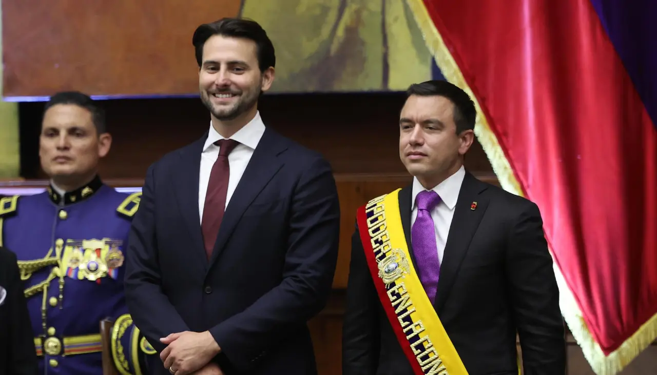 Noboa asume su segundo mandato como presidente de Ecuador