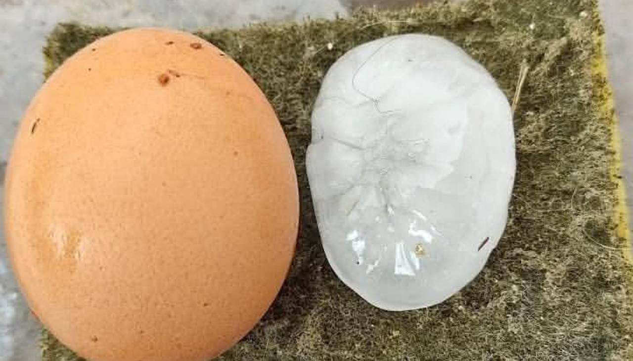 Granizo del tamaño de huevos asusta a las familias en la ciudad de Tarija