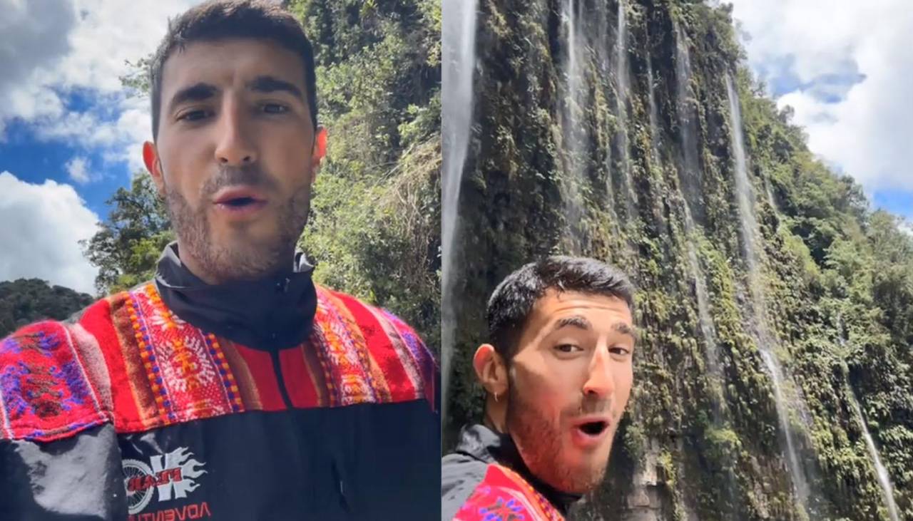 Turista se viraliza por mostrar el majestuoso paisaje de Los Yungas en el ‘camino de la muerte’ 