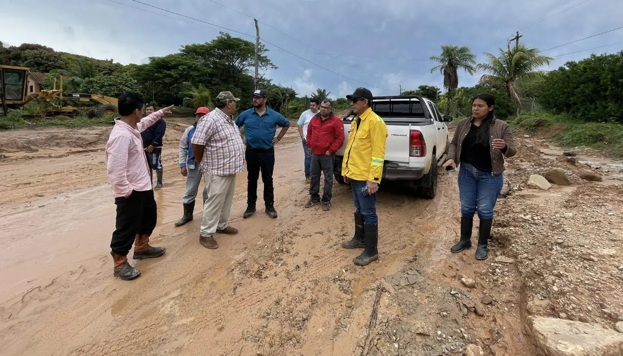 Porongo se declara en desastre y reporta un muerto y un desaparecido por las inundaciones